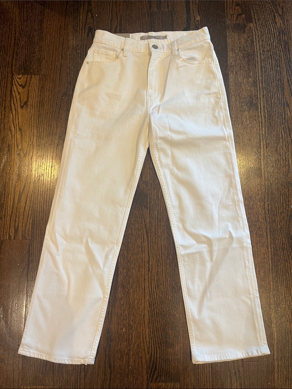 Women’s Hudson REMI High-Rise White Straight Ankle Jeans